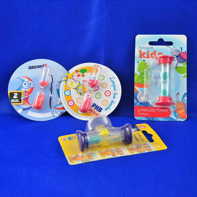 new pattern card sucker children Brush teeth Having dinner Timing hourglass goods in stock wholesale customized LOGO Advertising promotions