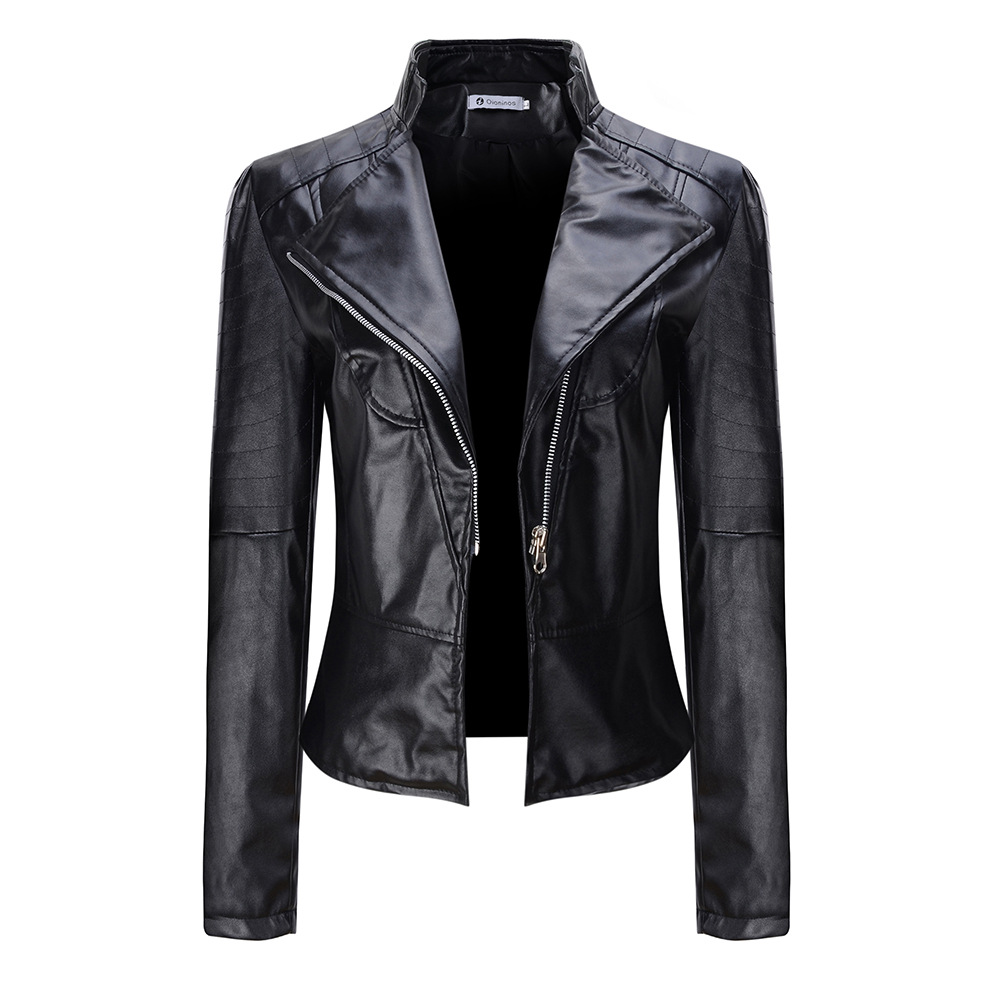 Veste en cuir femme en PU - Ref 3447431 Image 2