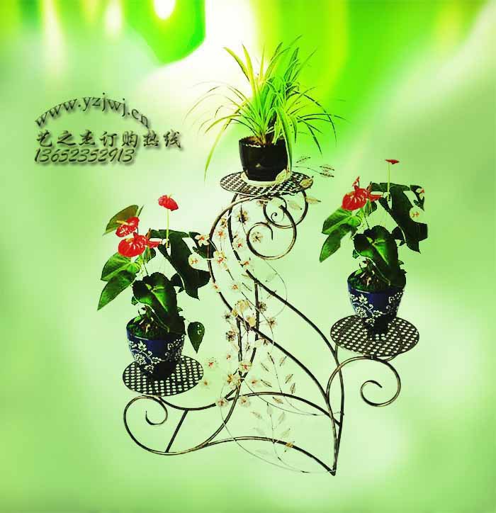 深圳五金厂 生产加工支架铁丝花架  园艺盆栽花架   简约铁艺花架