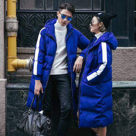 2018 mới xuống bộ đồ cotton đôi phiên bản Hàn Quốc tự tu luyện trong phần dài áo khoác nam dày hàng loạt nhà máy ngoại thương trực tiếp Áo bông