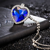Marine fashionable blue accessory, necklace, European style