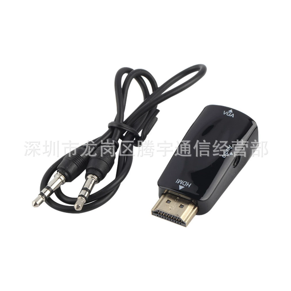 HDMI на VGA переходник с аудио 1080p HDMI на VGA с аудио передача