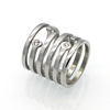 Fashionable ring stainless steel, Korean style, simple and elegant design