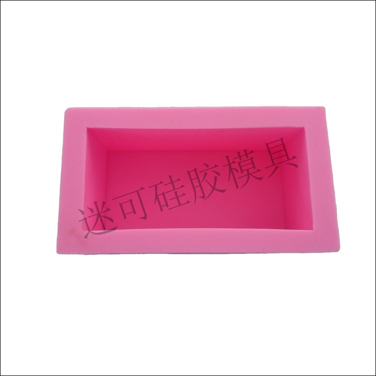 Cuboid silicona molde tostado jabón molde mano fábrica de molde de jabón directo en stock