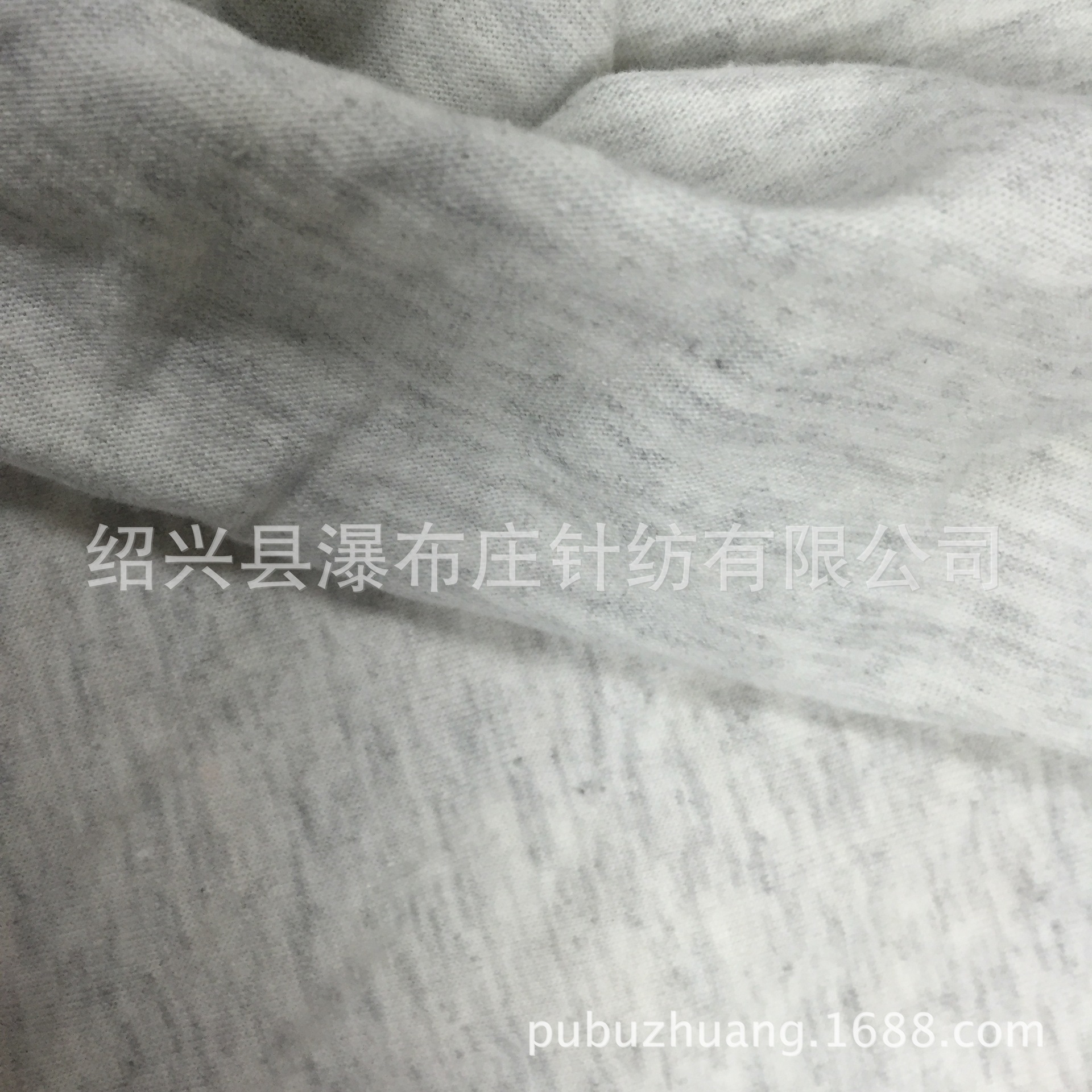 厂家直销针织CVC 麻灰汗布漂白 高档白麻灰T恤面料