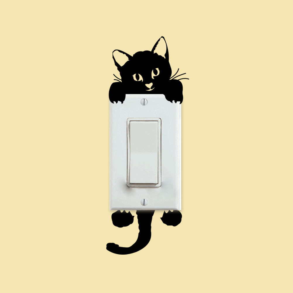 Nuevas Pegatinas Para Interruptor De Dormitorio De Gato display picture 2