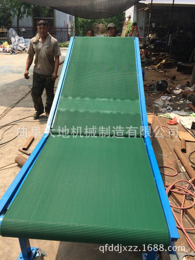 可升降纸箱装车皮带机 成箱水果搬运装车输送机