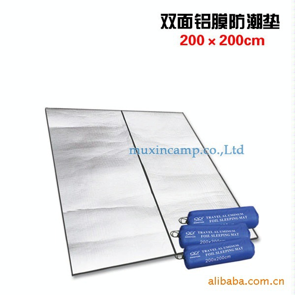 알루미늄 필름 방습 매트 두껍고 넓어진 야외 대형 200*200 피크닉 매트 크롤링 매트 텐트 바닥 매트