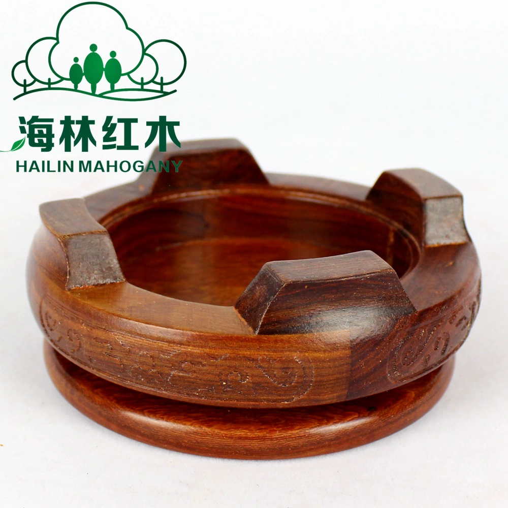 Rosewood round kingish jade stone stone stone Buddha statue vase flower pot flower pot base purple sand pot fish tank woodcarving ornament