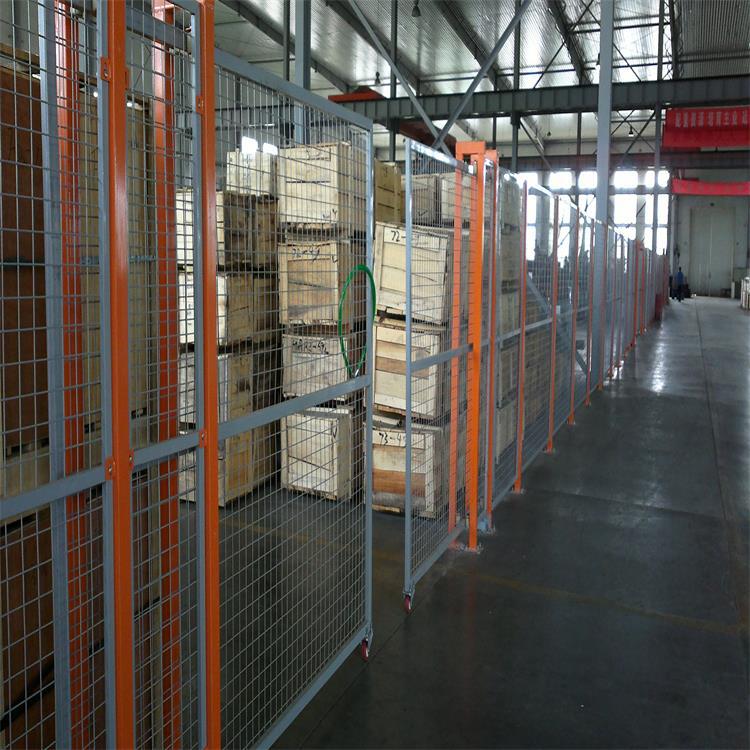 苏州无锡昆山常州工厂车间隔离网护栏网移动门开门仓库网栏防护网