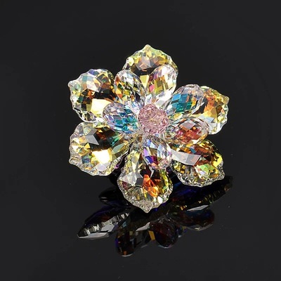 Monopoly Currency Derivative agent TaoBao On behalf of supplier Austria crystal Brooch Hibiscus flowers