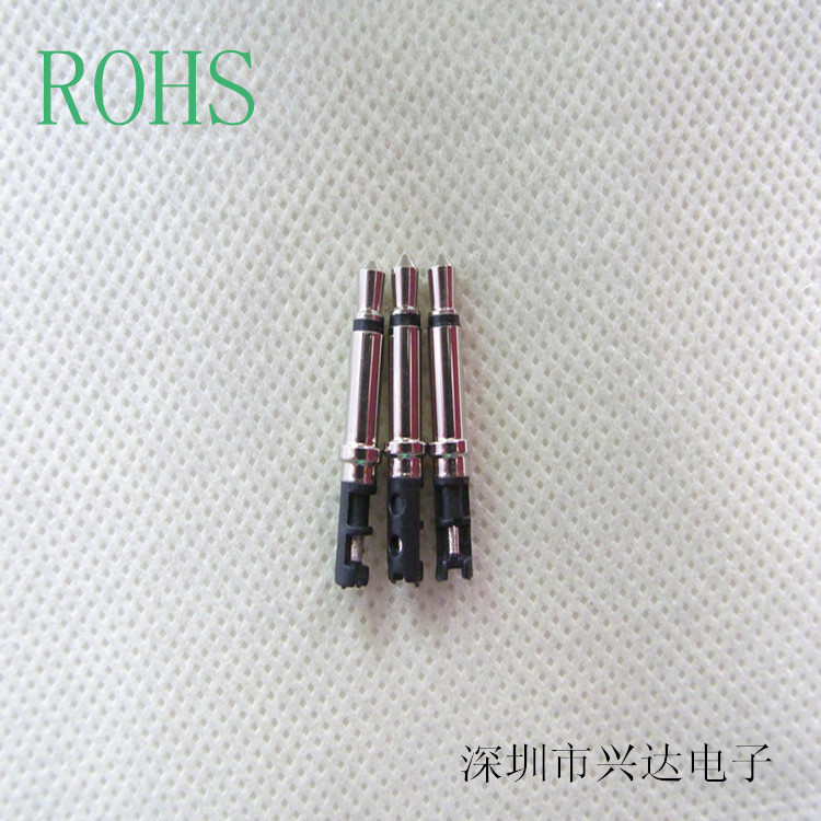 批发DC3.5mm耳机插头  二极音频线接头 2节插针 单声道