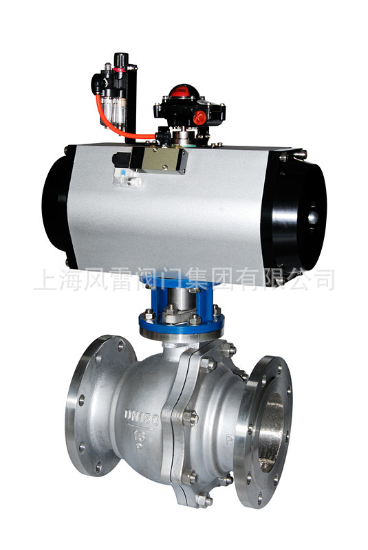 Chemical industry Pneumatic adjust Globe valve Q641F-16P Pneumatic O- Globe valve Flanged Ball Valves National standard