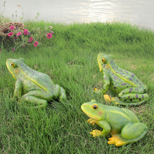 厂家批发卡通青蛙 摆件园林庭院小区 装饰情侣仿真动物雕塑工艺品
