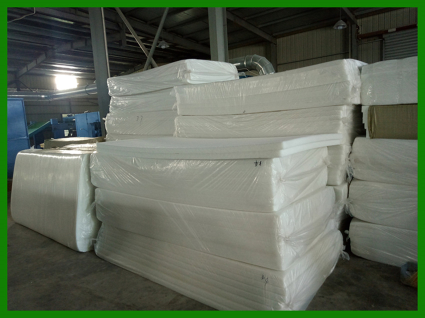 床垫材料_厂家纺织填充物聚酯纤维无胶棉沙发