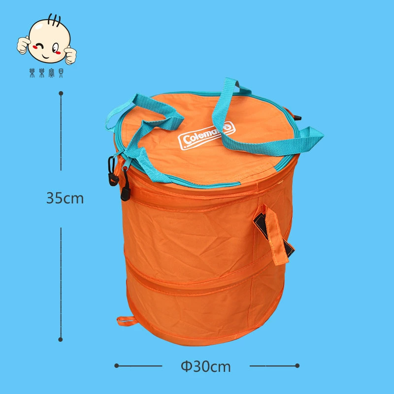 Открытый Кемпинг Труба для хранения Крытый корзина для белья Бытовая ткань Корзина для грязной одежды Стальная проволока Складная корзина для хранения Кемпинг Мусор