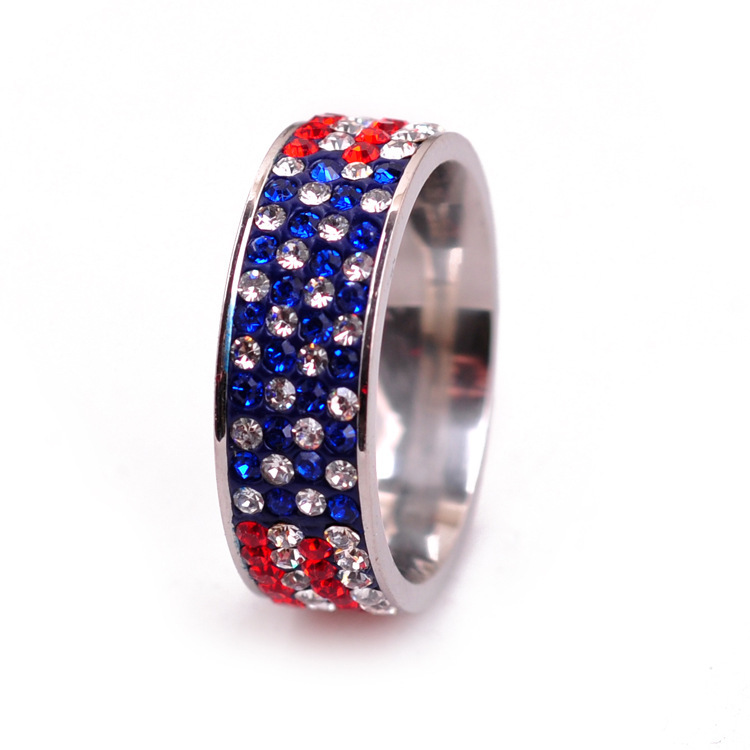Herrenring Aus Edelstahl Mit Kristall Und Strassstein_voghion.com