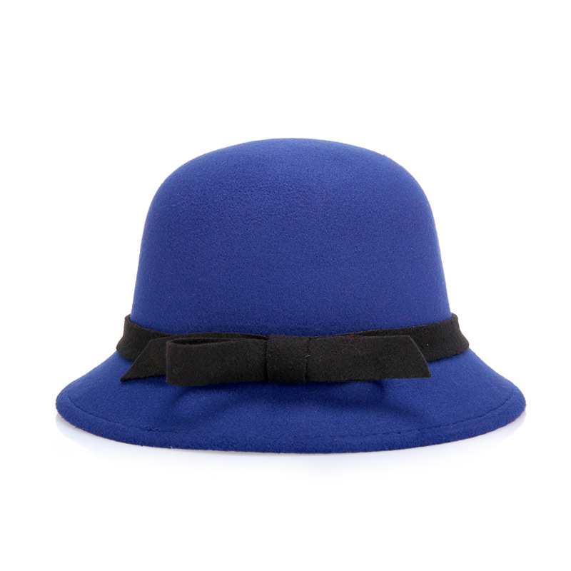 2020 Otoño e Invierno Nuevo estilo coreano sombrero de lana sombrero de moda simple moda sombrero de mujer sombrero de cuenca entrega de una pieza
