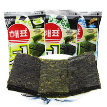 一件代發韓國海苔2g*8包海飄即食紫菜休閑零食品批發