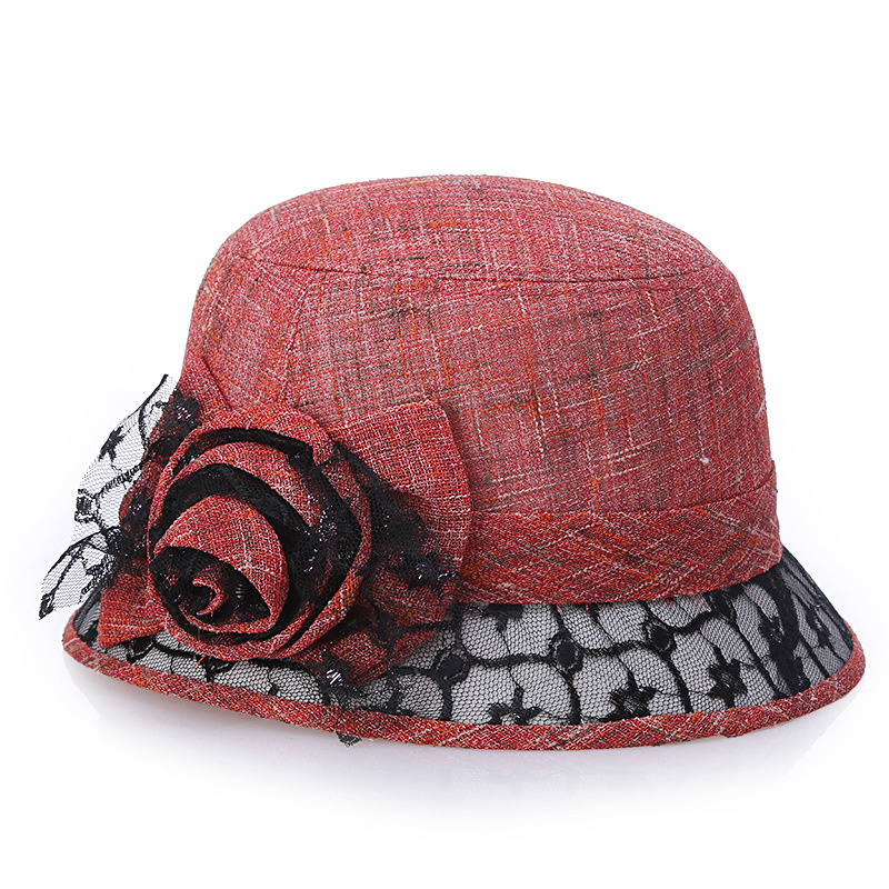 2020 primavera y verano nuevo color Lino coreano moda sol sombrero hermoso encaje cuenca sombrero protección solar moda sombrero