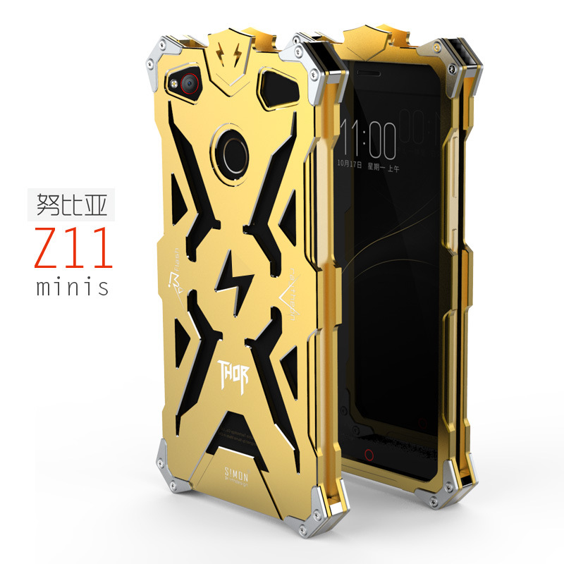 SIMON THOR Aviation Aluminum Alloy Shockproof Armor Metal Case Cover for ZTE nubia Z11 mini S
