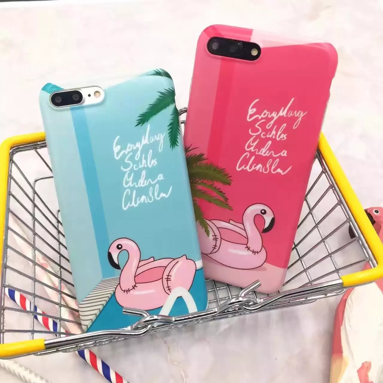 iPhone保护套-欧美火烈鸟苹果7手机壳7plus硅