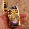 A025 Watch Creative and Fashionable Metal Wind Windproof Tie Colorful Lights Straight Straight Flexible Lighter