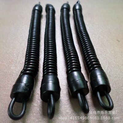 廠家批發塑料彈簧挂繩 PU彈簧 EVA小彈簧挂繩 環保鑰匙扣彈簧繩