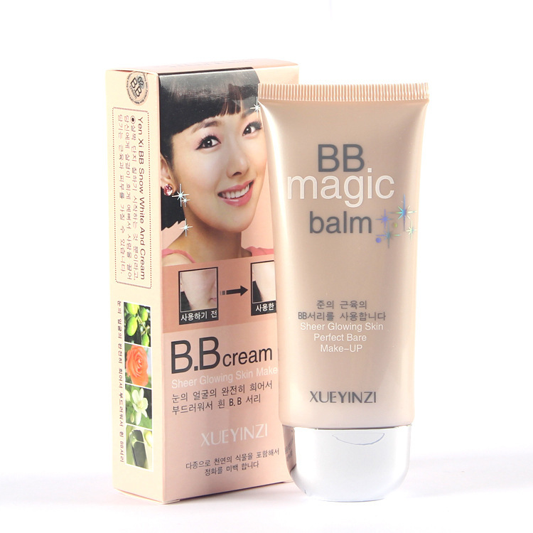 Cosmetics Snow Clara Snow Yen Pure white Whitening BB Nude makeup cream Moisturizing oil control BB Strong Cream Concealer 60ml