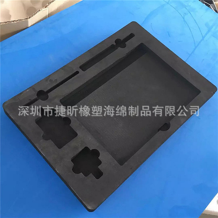 捷昕生产 黑色防碰EVA 雕刻EVA泡棉成型 工艺品礼盒内衬