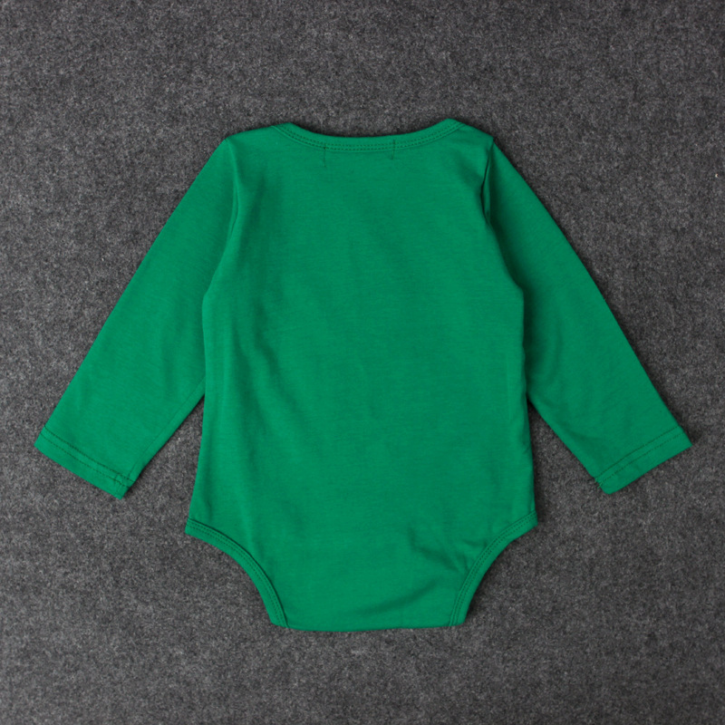 Children's Christmas jumpsuit boys and girls letter short sleeve Christmas suit_voghion.com