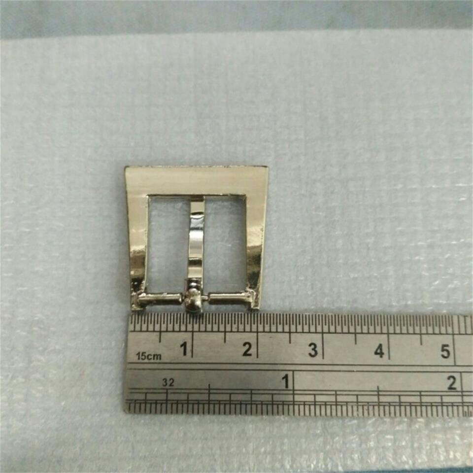 供应箱包手袋五金配件梯形5分挂白镍方形带针皮带扣