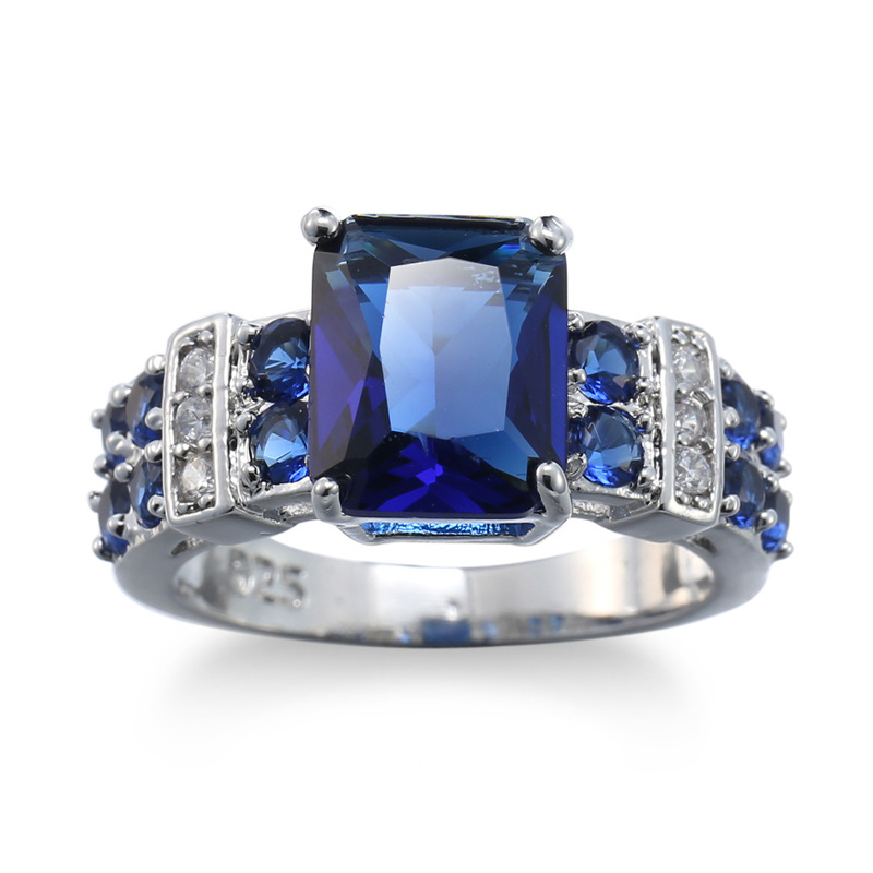 supply of popular jewelry copper inlaid zircon jewelry popular punk style men and women's colorful gold plated rings_ipsvogv.com