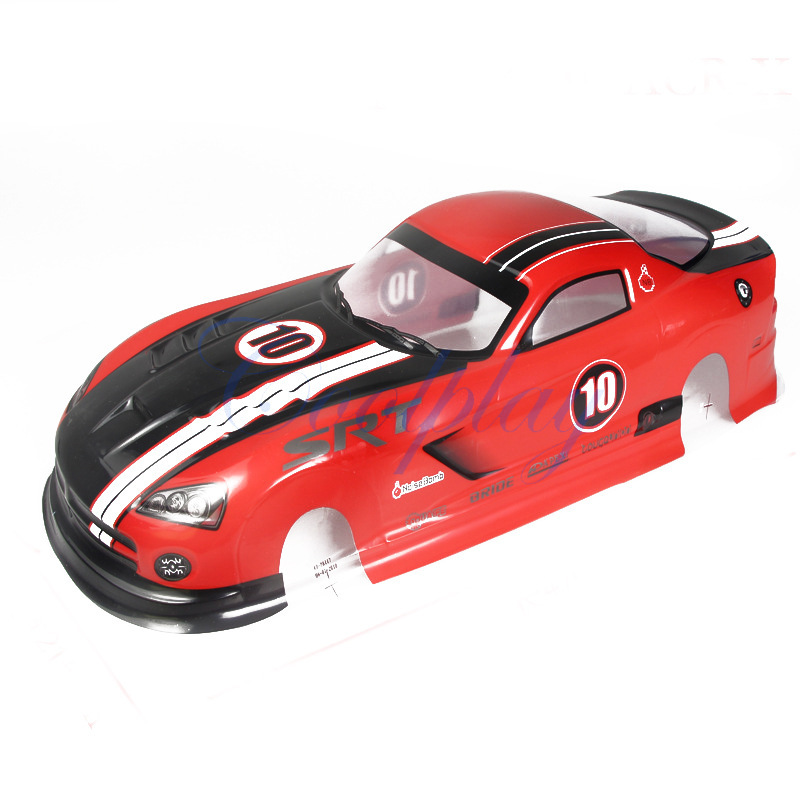 遥控平跑赛车1/10 PVC丝印车壳 SRT10车壳  215*470MM