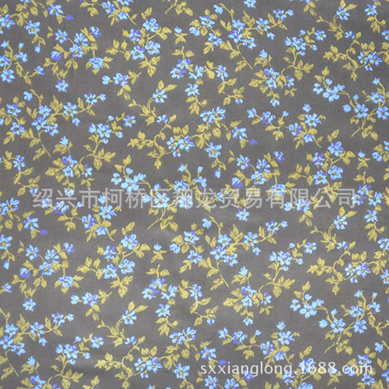【翔龙印花 XL772】清新复古小碎花印花飘逸印花女装雪纺面料