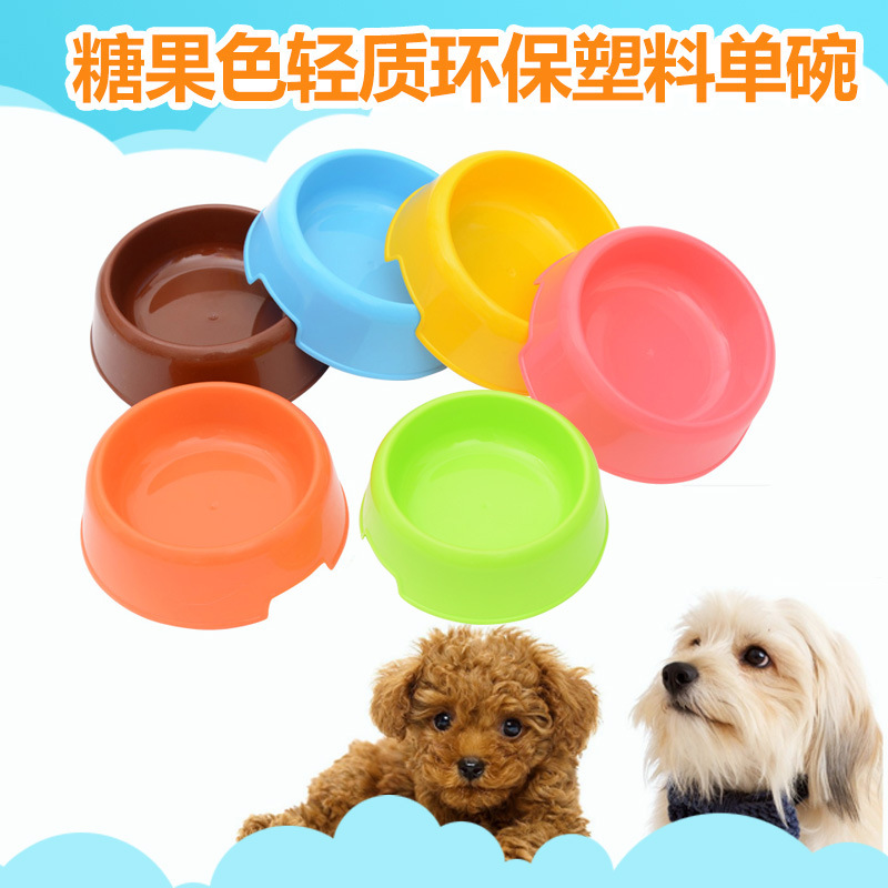 Tazón de gato Pet color caramelo solo Tazón perro tazón oso de peluche mediano y pequeño perro gato tazón suministros para mascotas al por mayor