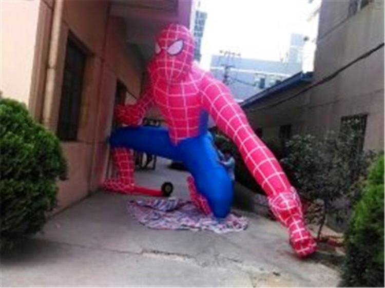 生产设计各类充气卡通模型 蜘蛛侠 充气仿真悬挂卡通人物造型气模