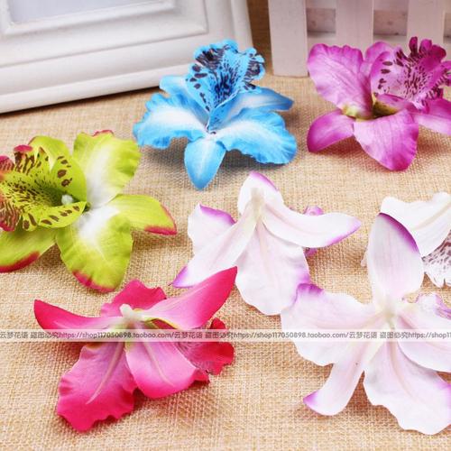 High-end artificial cymbidium, artificial flowers, living room decoration flowers, dining table orchids, flower arrangements, wedding arrangement flowers