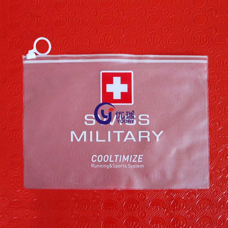 供应服装塑料磨砂PVC手提袋 服装透明PVC包装袋 PVC拉