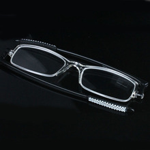 新款TR90超薄折叠钱包眼镜老年阅读镜便携带眼360旋转老花镜