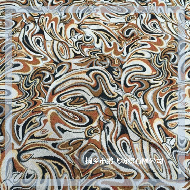 厂家直销提花面料涤棉混纺材质几何提花沙发布箱包面料