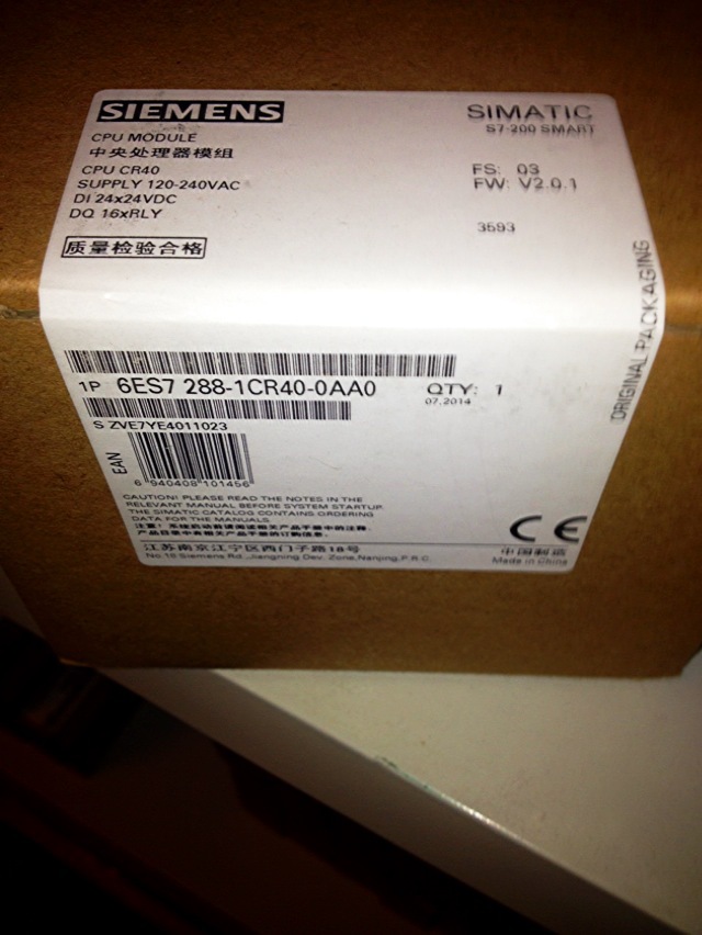 PLC S7-200 SMART CPU CR40 6ES7288 6ES7 288-1CR40-0AA0