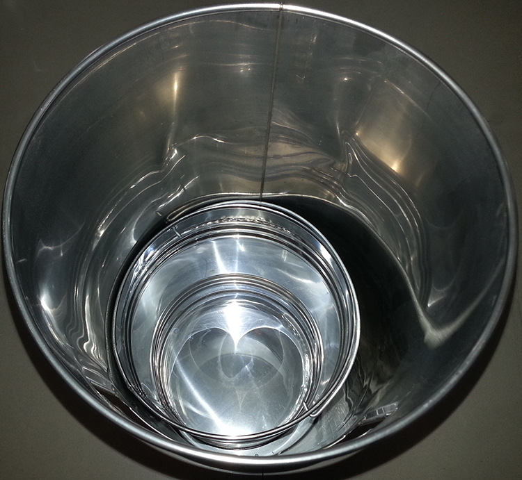 Factory direct sales of stainless steel luxury fruit peel buckets, hotel, shopping mall, corridor trash cans, high-end sanitary ware detail image 5