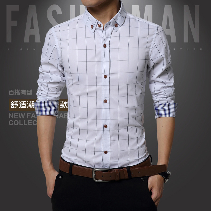 Chemise homme en coton - Ref 3443155 Image 13