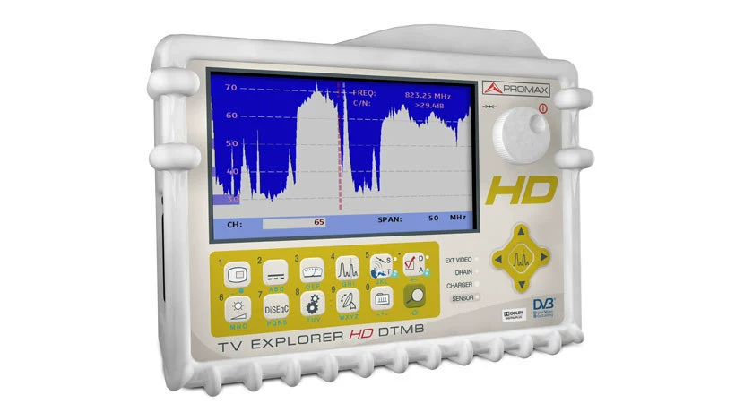 Испанский телевизор EXPLOERE HD DTMB измеритель напряженности поля б/у, утилизация, продажа, профессиональный анализатор сигналов
