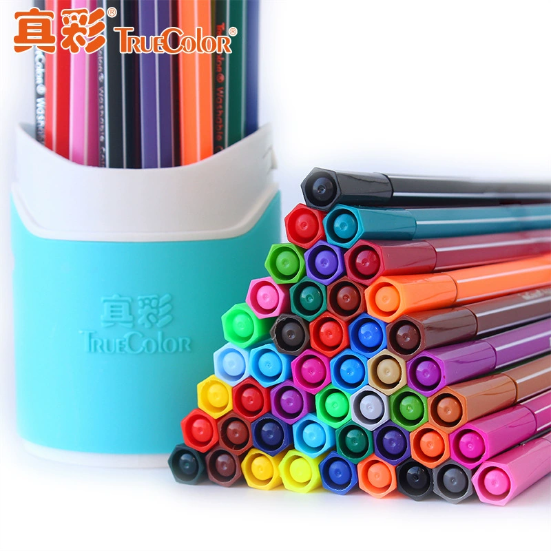 Краски акварельные TrueColor, восковые мелки, детская кисть, набор, стираемый, 36 цветов