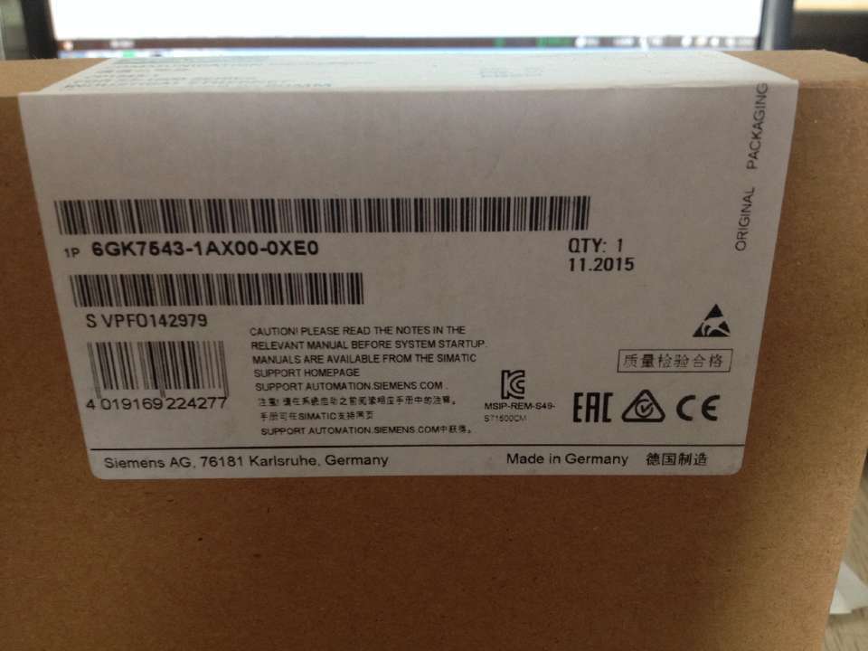 ԭװ6GK7543-1AX00-0XE0ͨ�Ŵ�����CP 1543-1 6GK75431AX000XE0