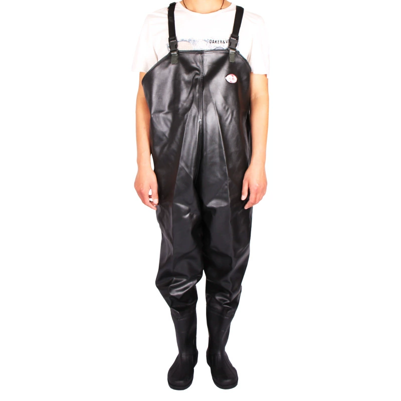 Брюки с толпой и водой Водные штаны средней длины Черные водные штаны Бродные штаны Цельная обувь от дождя Утолщенные штаны от дождя