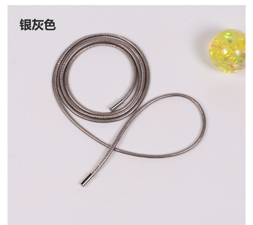 Simple rope belt for women, thin Korean style candy-colored belt, metal leather rope decorative belt, versatile dress waist chain