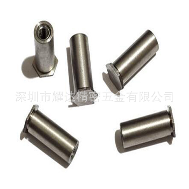 批发五金螺杆BSOS-M5-6到40不锈钢压铆螺母柱 钣金机箱柜全牙螺丝